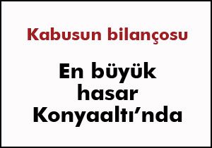 4 saatlik yağış Konyaaltı'nı vurdu