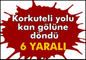 Otomobiller çarpıştı, 6 kişi yaralandı