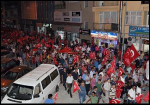 Korkuteli'de teröre lanet yürüyüşü