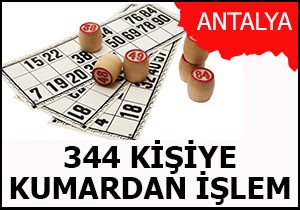 Antalya'da kumar operasyonu