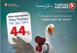 THY'den 44 TL'ye bilet