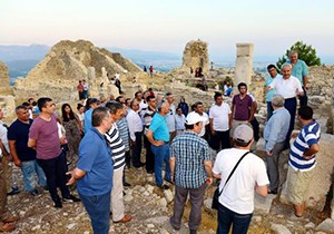 Müdürler Rhodiapolis'i gezdi