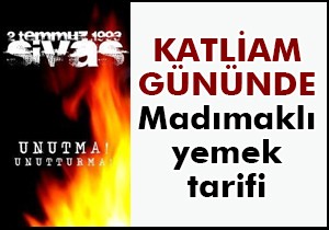 STV den  Madımak lı yemek programı