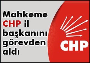 Mahkeme CHP il başkanını görevden aldı