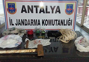 Manavgat'ta kaçak kazı operasyonu