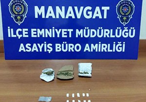 Manavgat'ta uyuşturucu ve hırsızlık şüphelileri tutuklandı