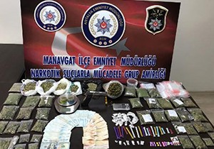 Manavgat'ta uyuşturucu operasyonu