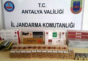 Manavgat'ta kaçak sigara operasyonu