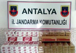 Antalya'da jandarmadan sigara, esrar, eroin
