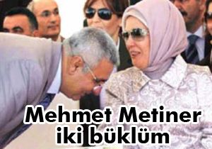 Mehmet Metiner Emine Erdoğan'ın karşısında iki büklüm
