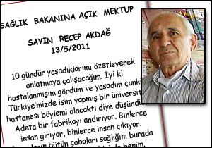Ünal amca bakana mektup yazdı: 'Diktiler almadılar'