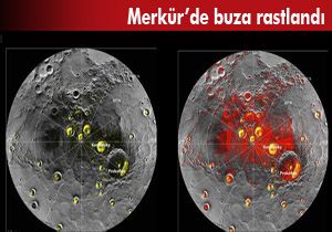 Merkür'de buza rastlandı