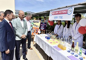Meslek liseliler ürünlerini tanıttı