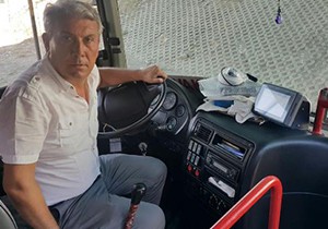 Manavgat'ta midibüslere güvenlik kamerası
