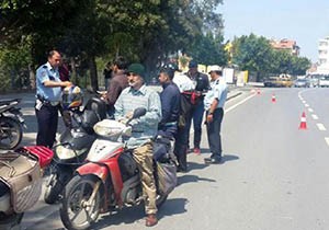 Motosiklet sürücüsüne ağır ceza
