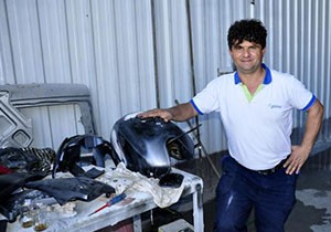 Çalınan motosikletin parçası sanayide bulundu