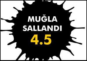 Muğla da 4.5 büyüklüğünde deprem