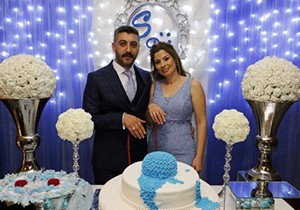 Taner ve Altıoğlu çiftinin mutlu günü