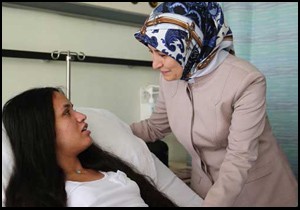 Mutlu Kaya'ya sürpriz ziyaretçi