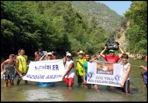 Doğa tutkunlarından nehirlere özgürlük yürüyüşü