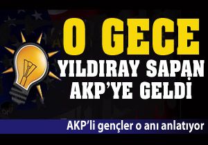 Gençler AKP'ye saldırırken Yıldıray Sapan partiden içeri girdi