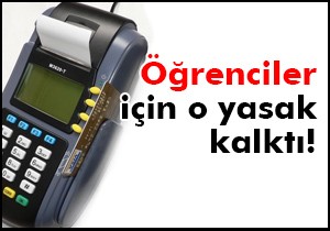 Kredi kartına öğrenci tarifesi!