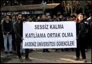 Öğrencilerden operasyon protestosu