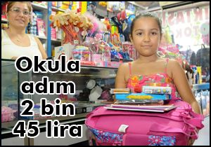 Okula adım 2 bin 45 lira