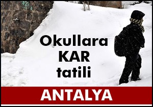 Okullara kar tatili