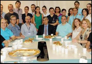 Organ nakli merkezinde bayramlaşma