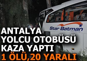 Yolcu otobüsü ile kamyon çarpıştı: 1 ölü, 20 yaralı