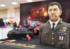 Şehidin pastasını yaptılar
