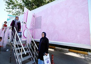 'Pembe Prenses' kanser tarama TIR'ı Kepez'de