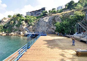 Yeni falez plajları