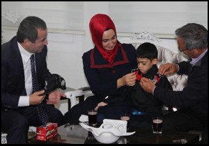 Minik Enes'in polis olma hayali gerçekleşti