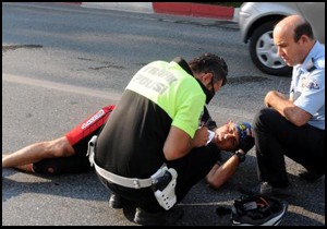 Atış şampiyonu polis memuru ölümden döndü