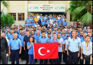 Postacılardan terör protestosu