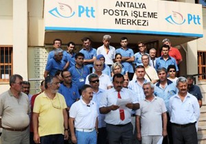 Postacıların  fazla mesai  tepkisi