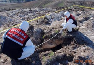 Pulluğa Bizans mezarı takıldı