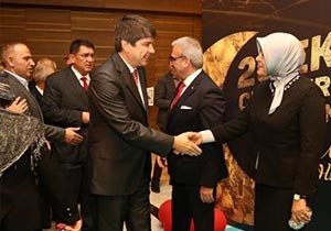 Antalya protokolü resepsiyonda buluştu