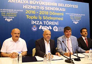 Büyükşehir'de toplu iş sözleşmesi imzalandı