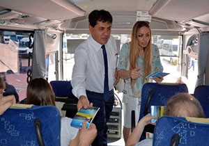Turistlere sürpriz karşılama