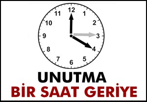 Saatinizi geriye aldınız mı?..