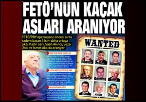 Sabah, 'Wanted' diye liste verdi