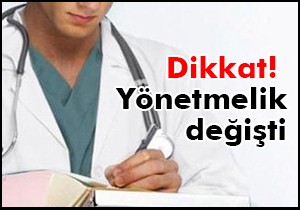 Dikkat! Yönetmelik değişti