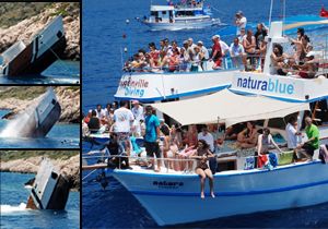 Sahil Güvenlik botu turizm için batırıldı