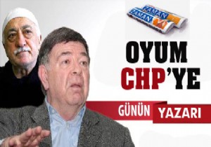 Bu seçimde oyum CHP’ye