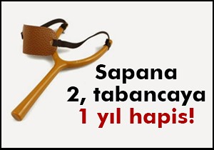 Sapana 2, tabancaya 1 yıl hapis!