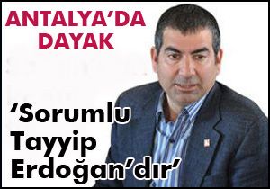 Sapan: Sorumlu Tayyip Erdoğan'dır