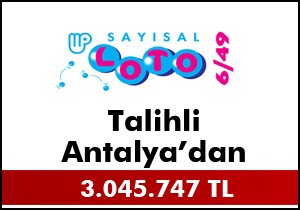 Sayısal Loto talihlisi Antalya'dan